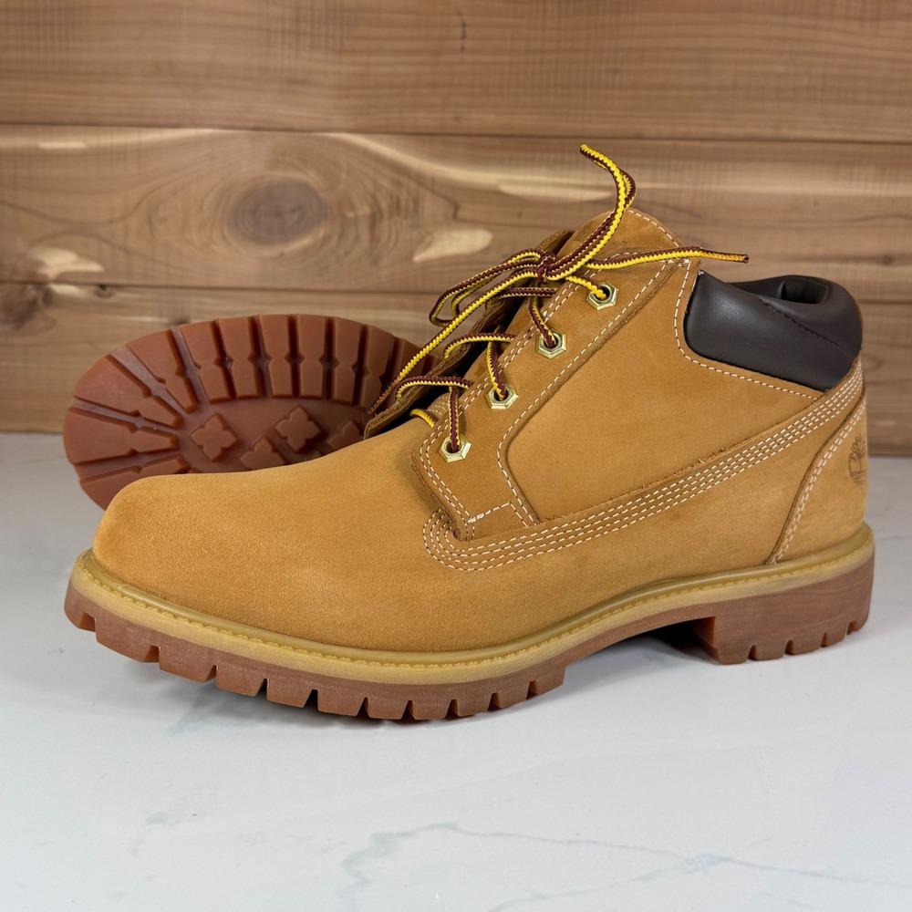 Timberland Classic Waterproof Oxford Boots A7898 Mens 10 Wheat Nubuck Leather